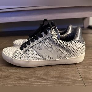 Zadig & Voltaire Women's Zadig Keith Flash Low Top Sneakers, White, Size 8